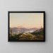 View of Lake Wörthersee with Maria Loretto and Freyenthurn Castle - Marko Pernhart — framed artwork on a wall