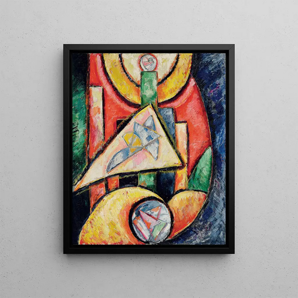 Abstraction - Marsden Hartley — framed artwork on a wall