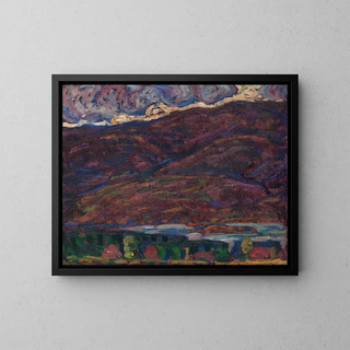 Autumn Color Painting - Marsden Hartley — framed artwork on a wall