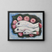 Banquet dans le silence - Marsden Hartley — framed artwork on a wall