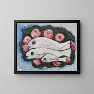 Banquet dans le silence - Marsden Hartley — framed artwork on a wall
