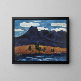 Blue Landscape - Marsden Hartley — framed artwork on a wall