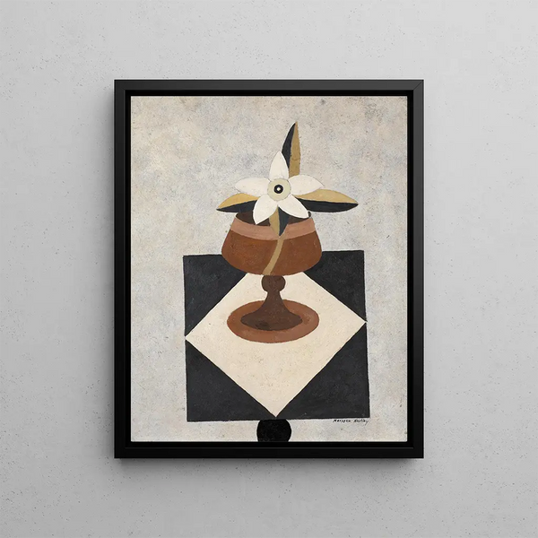 Piece of Flowers - Marsden Hartley — framed artwork on a wall