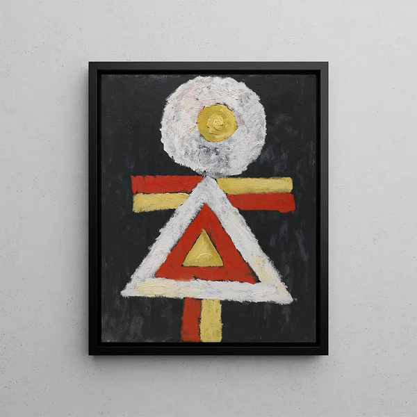 Geometric Figure - Marsden Hartley — framed artwork on a wall