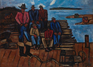 Fishermen of Lobsters - Marsden Hartley — artwork view