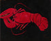 Lobster on black background - Marsden Hartley — artwork view