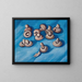 Mushrooms on a Blue Background - Marsden Hartley — framed artwork on a wall