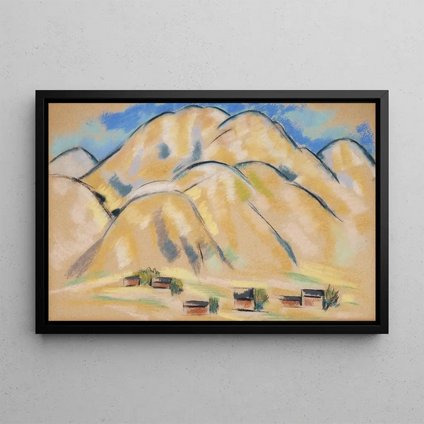 Hills of New Mexico - Marsden Hartley — framed artwork on a wall