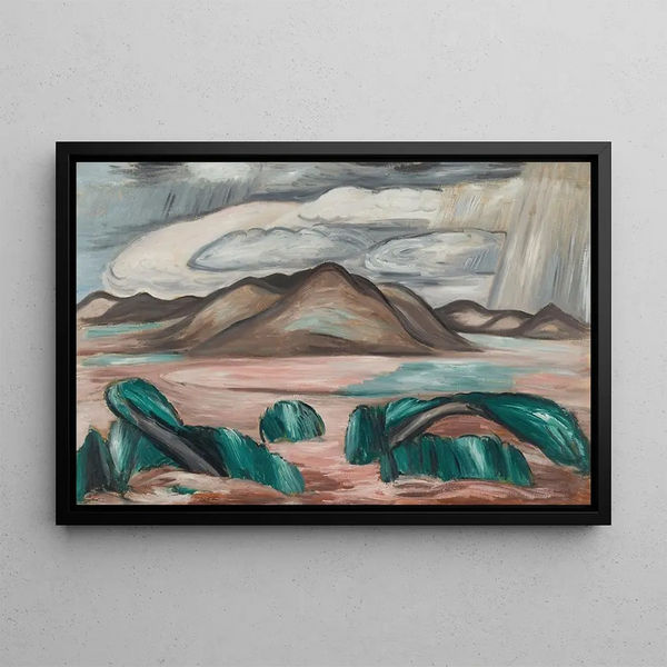 Souvenir du Nouveau-Mexique n° 8 - Marsden Hartley — framed artwork on a wall