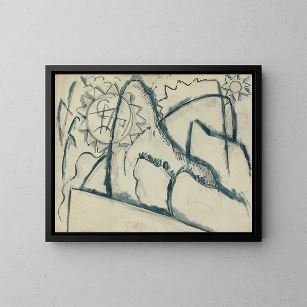 No. 8 - Marsden Hartley — framed artwork on a wall