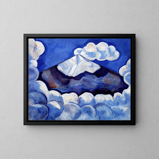 Popocatépetl, matin spirituel, Mexique - Marsden Hartley — framed artwork on a wall