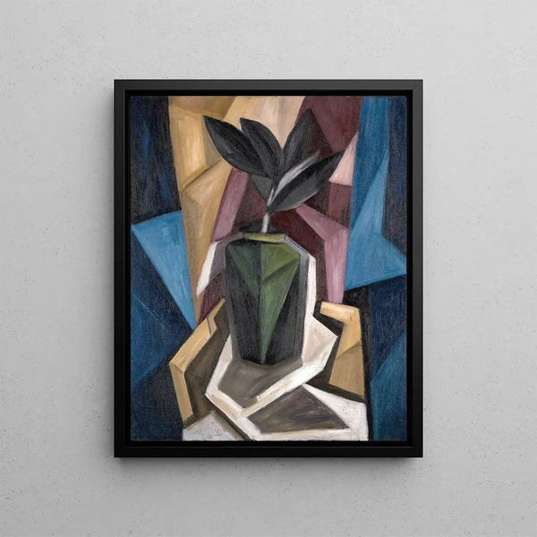 Rubber Plant Painting - Marsden Hartley — framed artwork on a wall