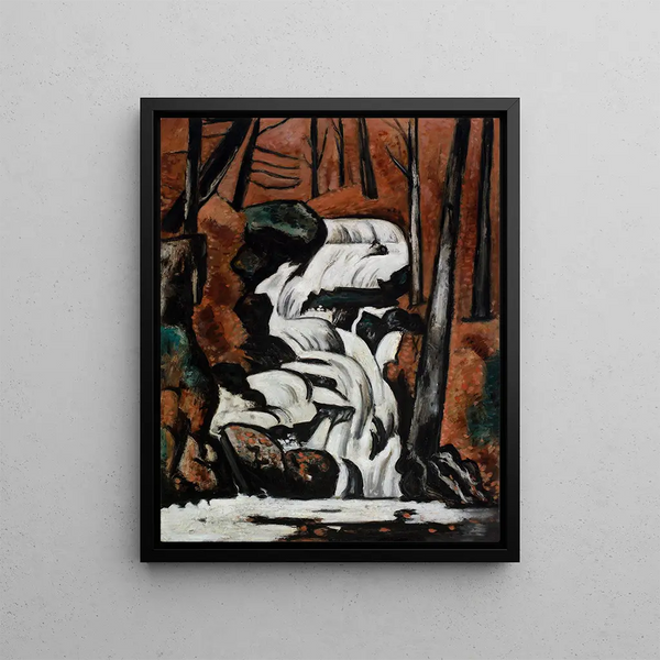 Smelt Creek Falls - Marsden Hartley — framed artwork on a wall