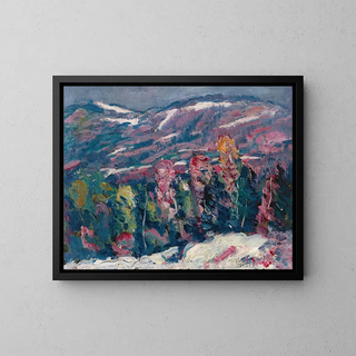Chanson d'hiver - Marsden Hartley — framed artwork on a wall