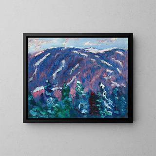 Chansons d'hiver n° 3 - Marsden Hartley — framed artwork on a wall