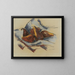 Still life with pears - Marsden Hartley — framed artwork on a wall