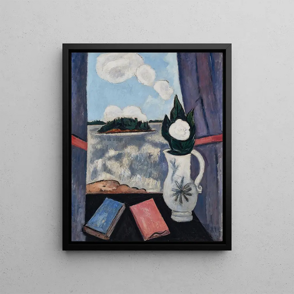 Window on the Sea in Summer - Marsden Hartley — framed artwork on a wall