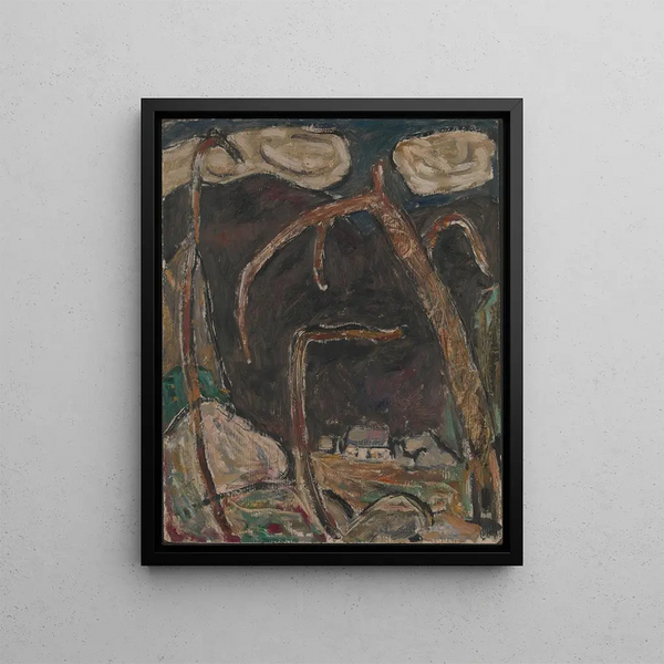 La Montagne Sombre n° 1 - Marsden Hartley — framed artwork on a wall
