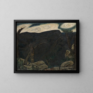 La Montagne Sombre n° 2 - Marsden Hartley — framed artwork on a wall