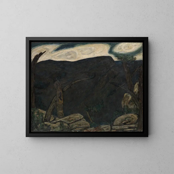 La Montagne Sombre n° 2 - Marsden Hartley — framed artwork on a wall