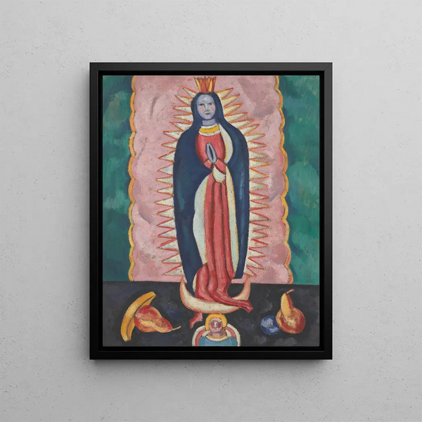 La Vierge de Guadalupe - Marsden Hartley — framed artwork on a wall