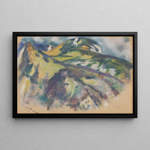 Hills of Valdez - Marsden Hartley — framed artwork on a wall