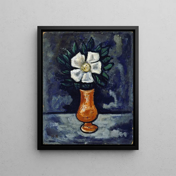 White Flower - Marsden Hartley — framed artwork on a wall