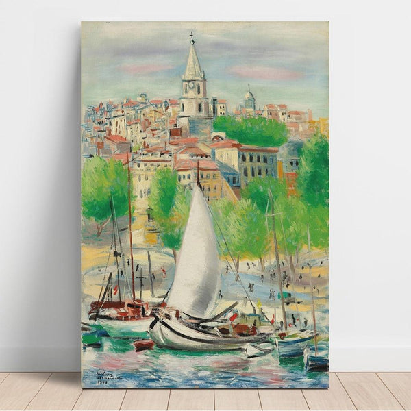 Reproduction of the painting Marseille - Moïse Kisling