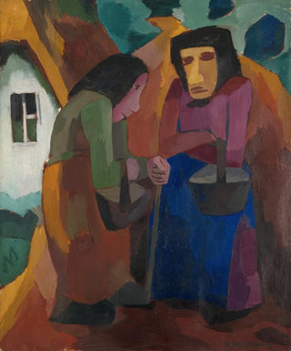 Martel Schwichtenberg - Frauen vor dem Haus.webp
