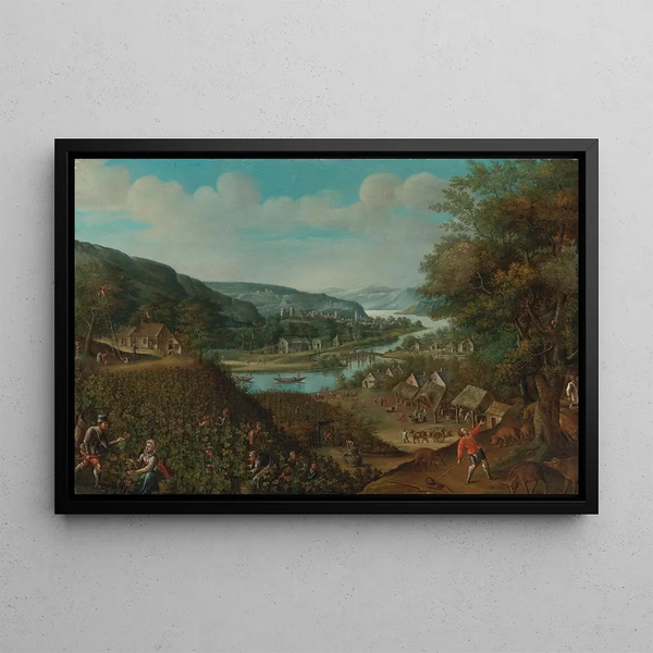 Autumn Painting - Marten Van Valckenborch — framed artwork on a wall