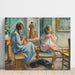 Reproduction of the painting Marthe et Nono Cousant dans un Intérieur - Henri Lebasque