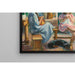 Reproduction of the painting Marthe et Nono Cousant dans un Intérieur - Henri Lebasque