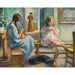 Reproduction of the painting Marthe et Nono Cousant dans un Intérieur - Henri Lebasque