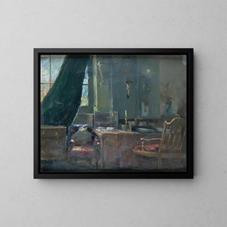 L'atelier de Marthe Verhaeren dans la rue Potagre - Marthe Massin — framed artwork on a wall