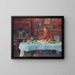 Verhaeren à table - Marthe Massin — framed artwork on a wall