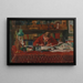 Verhaeren Painting Writing at His Work Table - Marthe Massin — framed artwork on a wall