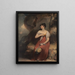 A Woman in a Landscape by Martin Archer Shee — framed art print on a wall