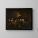 Drinking Wine - Martin Ferdinand Quadal — framed artwork on a wall