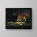 Cats and Fish - Martin Ferdinand Quadal — framed artwork on a wall