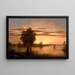 Florida Sunrise Painting - Martin Johnson Heade — framed artwork on a wall