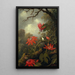 Hummingbird and Passiflora - Martin Johnson Heade — framed artwork on a wall