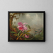 Orchids and Hummingbirds - Martin Johnson Heade — framed artwork on a wall