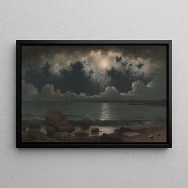 Point Judith, Rhode Island - Martin Johnson Heade — framed artwork on a wall