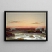Marine landscape at sunset - Martin Johnson Heade — framed artwork on a wall