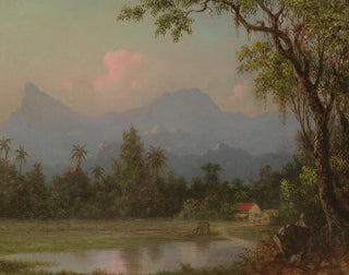South American scene with a cabin - Martin Johnson Heade — artwork view