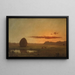 Sunset over the meadows of Newburyport - Martin Johnson Heade — framed artwork on a wall