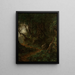 Tropical foliage painting, tropical landscape - Martin Johnson Heade — framed artwork on a wall