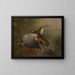 Two bluegills near their nest - Martin Johnson Heade — framed artwork on a wall