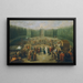 The laying of the first stone of the Concorde temple in Laxenbourg - Martin Knoller — framed artwork on a wall