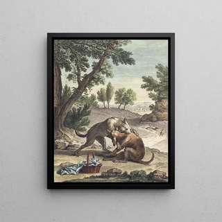 Martin Marvie - Le chien qui porte a son cou le diner de son maitre The Dog Carrying His Masters Supper.webp